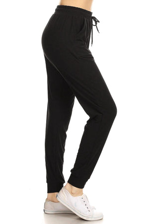 "Keep It Together" Black Drawstring Jogger