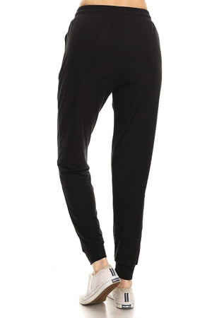 "Keep It Together" Black Drawstring Jogger