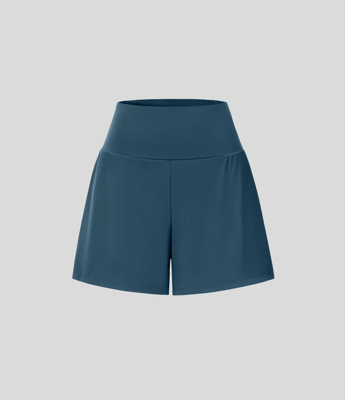 "Lake Days" Yoga Shorts- Teal Blue