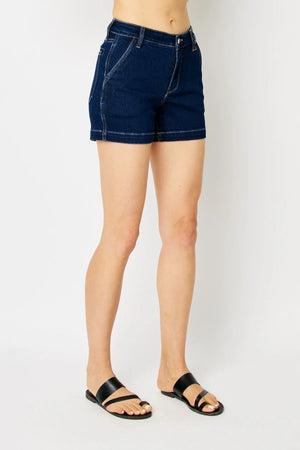 Judy Blue Mid Rise Carpenter Shorts- 150243