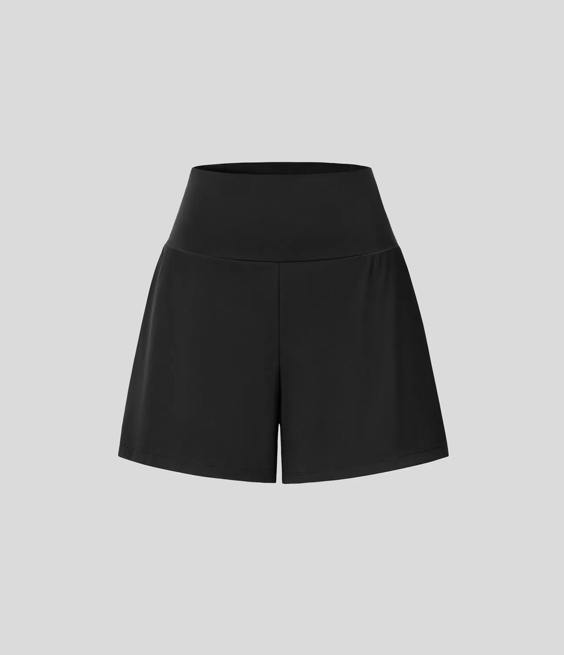 "Lake Days" Yoga Shorts- Black