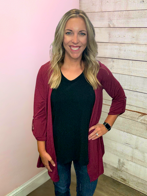 "Everyday Elegance" Solid Lizzy Cardigan