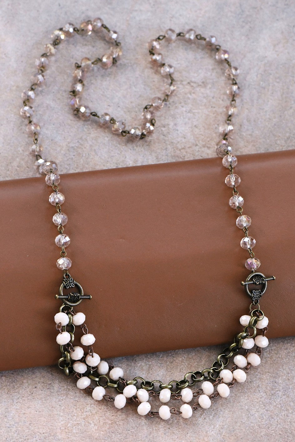 "Veronica" Crystal Chain Necklace