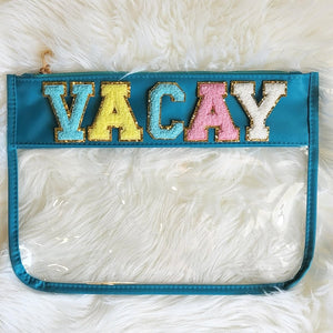 Varsity Letter Clear Pouch