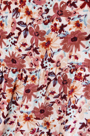 "Floral Dream" Floral V Neck Top