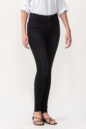 Lovervet Mid-Rise Black Skinny Jeans- LV1015