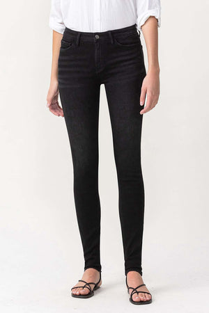 Lovervet Mid-Rise Black Skinny Jeans- LV1015