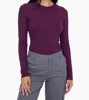 "Totally Smitten" Long Sleeve Ribbed Top