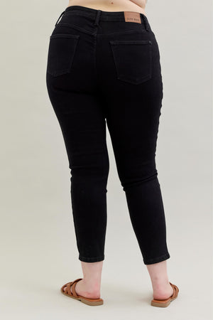 Judy Blue Mid-Rise Slim Black Jean- 88756