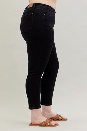 Judy Blue Mid-Rise Slim Black Jean- 88756