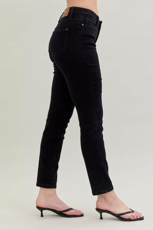 Judy Blue Mid-Rise Slim Black Jean- 88756