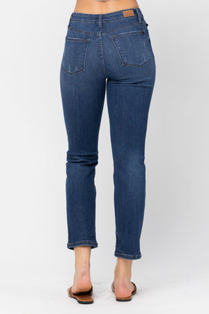 Judy Blue Button Fly Boyfriend Jean- 88526