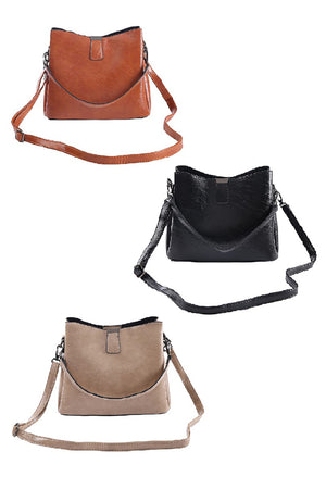 "Lori" Vegan Leather Bucket Purse