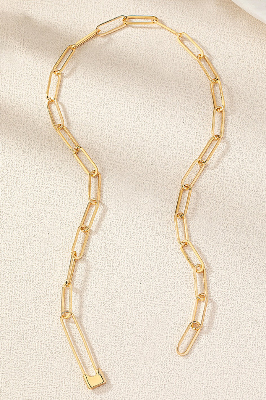 "Sara" Paper Clip Chain Necklace