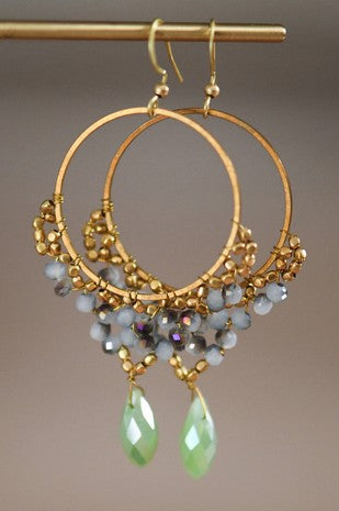 Boho Beaded Drop Earrings