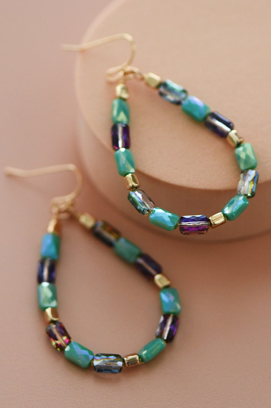 Beaded Teardrop Earrings