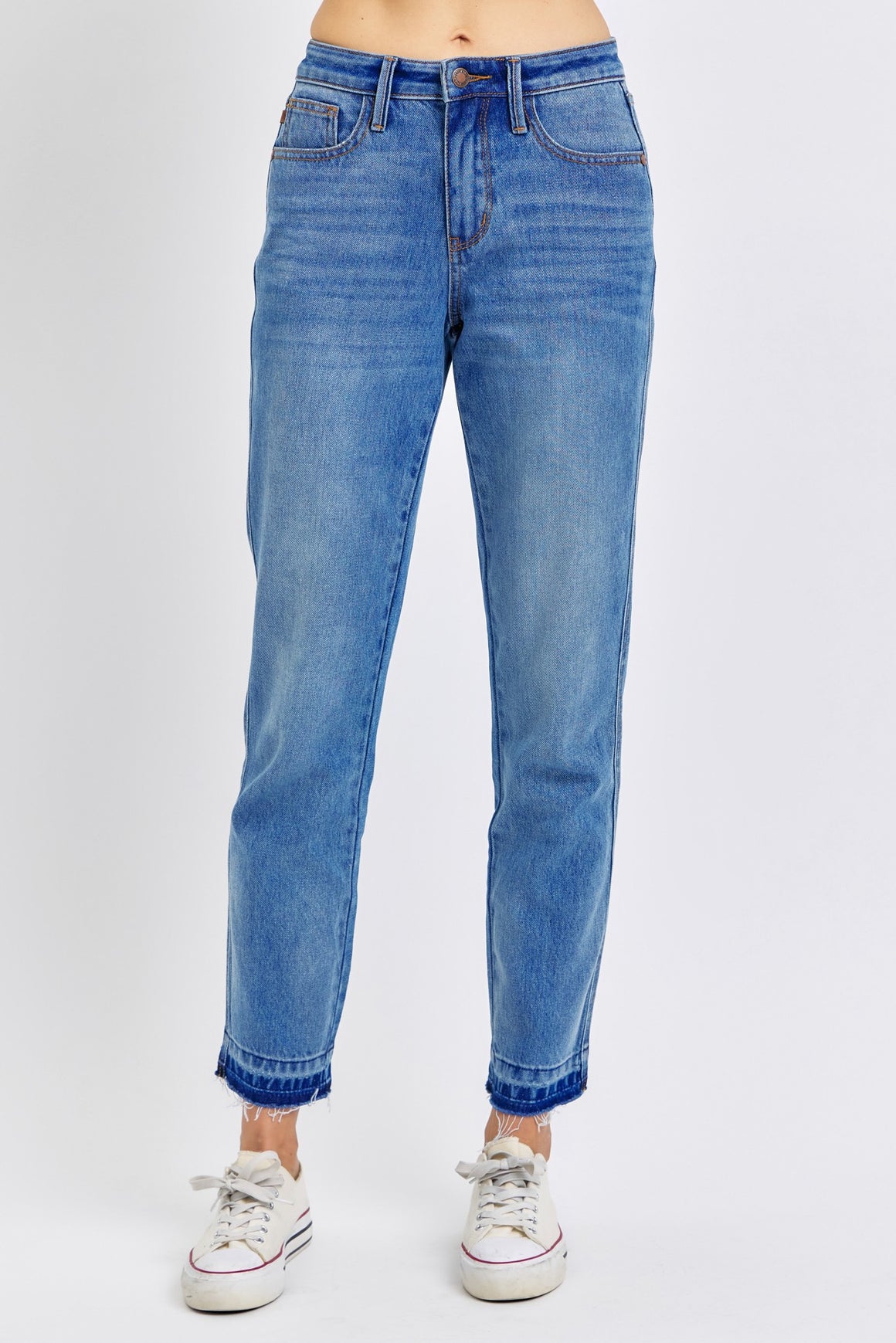 Judy Blue Mid-Rise Boyfriend Jeans- 88818