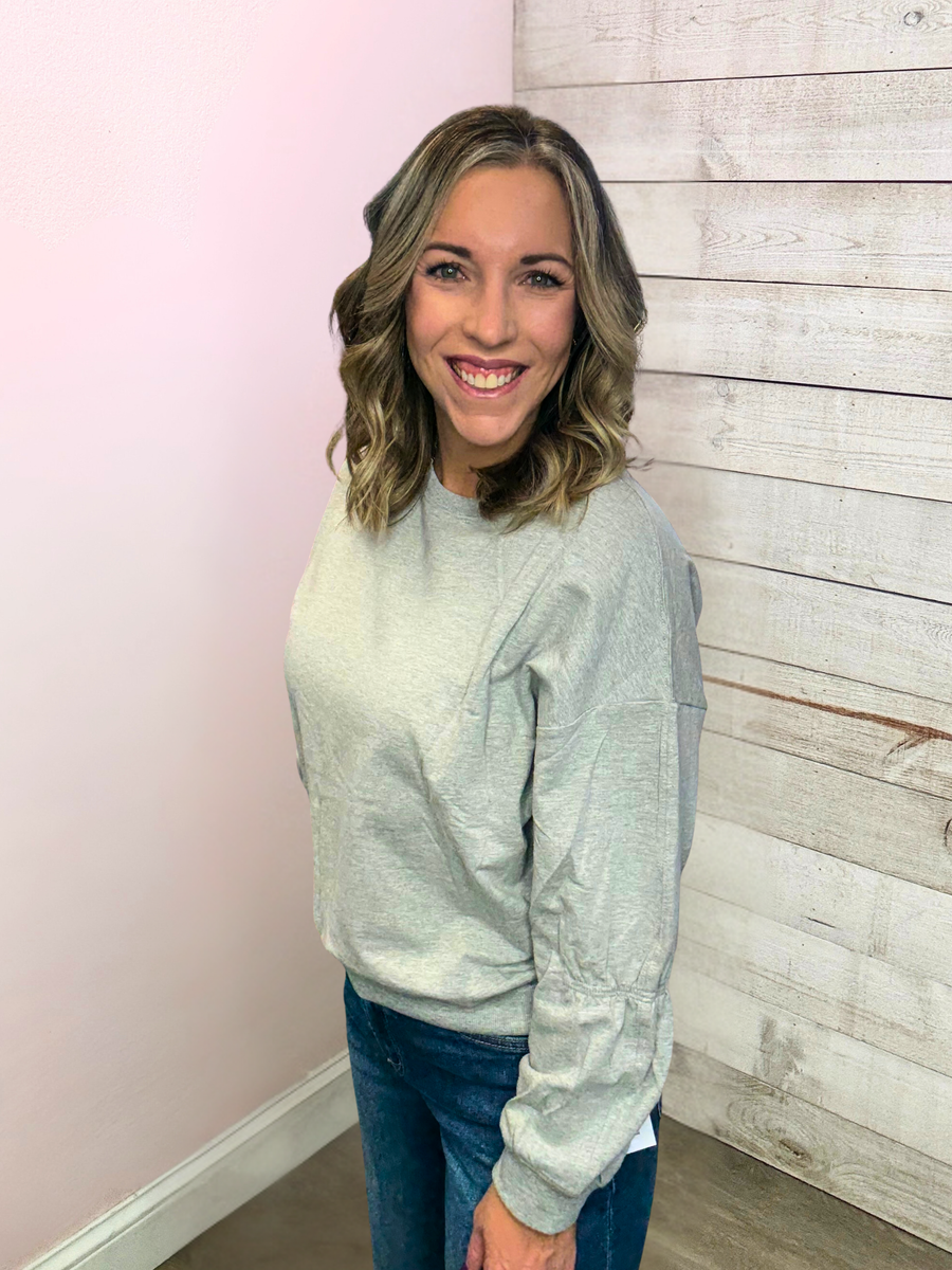 "Morning Flight" Grey Sweatshirt