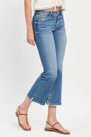 Lovervet Mid-Rise Kick Flare Jean- LV1410