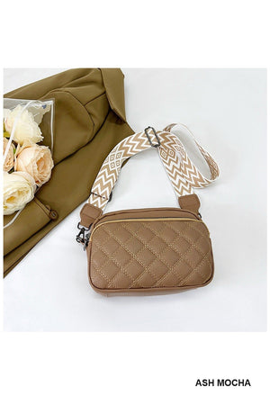 "Janet" Quilted Crossbody Purse