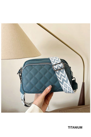 "Janet" Quilted Crossbody Purse