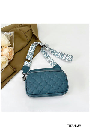 "Janet" Quilted Crossbody Purse