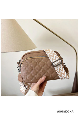 "Janet" Quilted Crossbody Purse