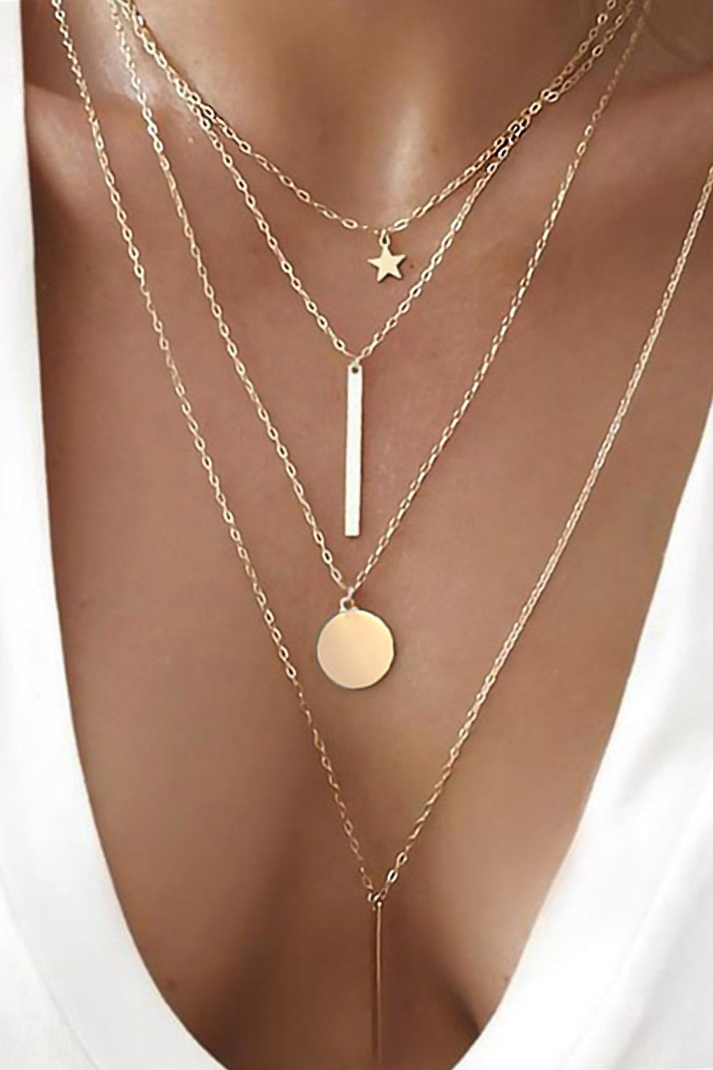 "Reba" 4 Layered Necklace