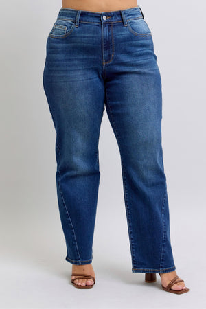 Judy Blue Mid-Rise Straight Jean- 82629