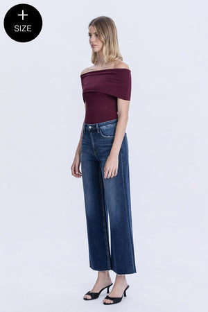 Lovervet Hi-Rise Wide Leg Jeans- LV1353