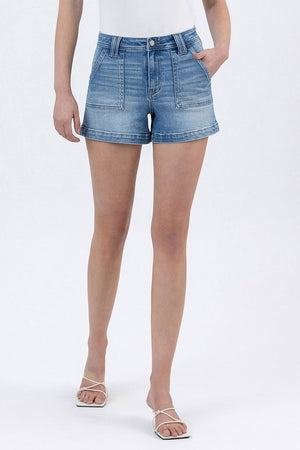 Lovervet Hi-Rise Denim Shorts- T6447