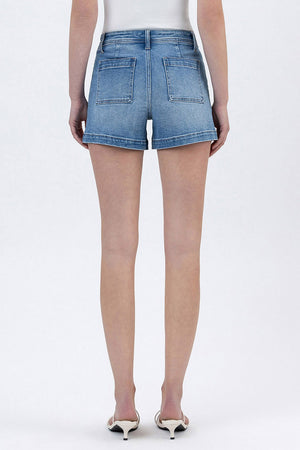 Lovervet Hi-Rise Denim Shorts- T6447