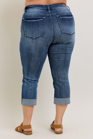 Judy Blue Cuffed Capri- 72121