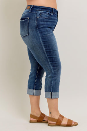 Judy Blue Cuffed Capri- 72121