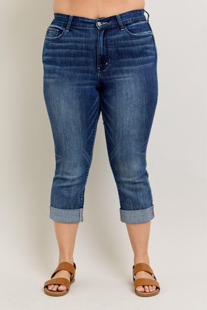 Judy Blue Cuffed Capri- 72121