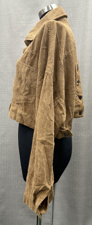 "In Good Taste" Cropped Corduroy Jacket