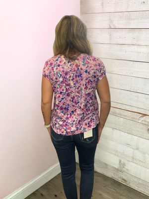 "Perfect Moment" Purple Floral Top