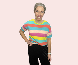 "Everyday Bliss" Multi-Color Striped Top