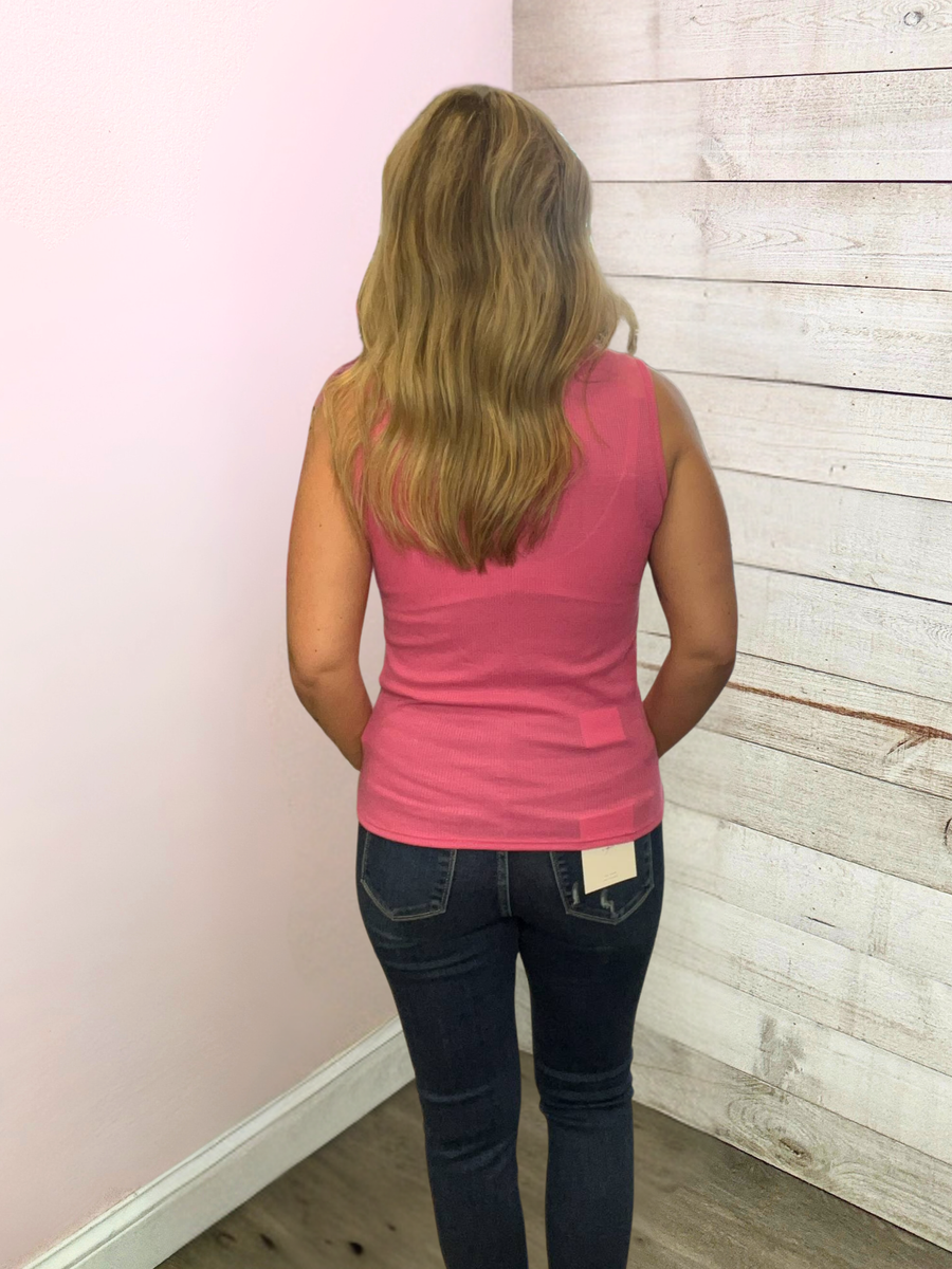 "Places To Be" Pink Tank Top