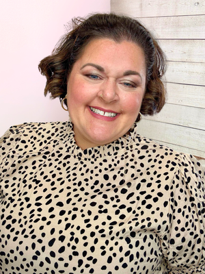 "Fan Favorite" Mock Neck Animal Print Top