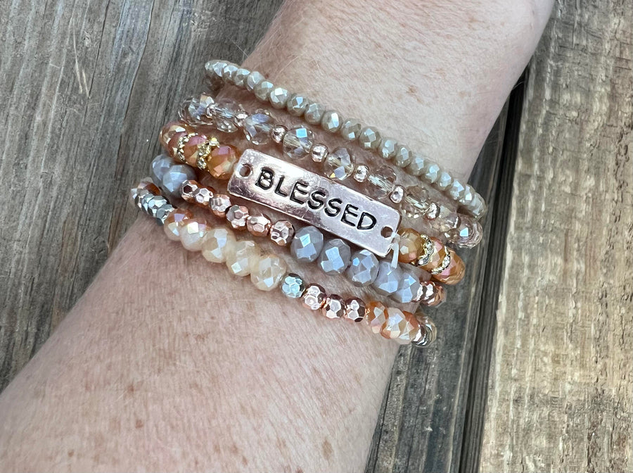 "Blessed" Layered Bracelet