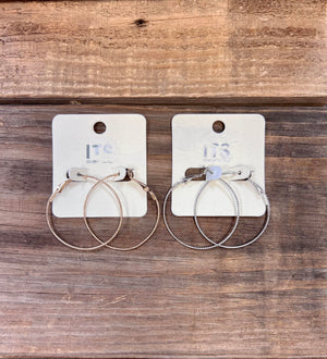 "Laura" Hoop Earrings- Medium