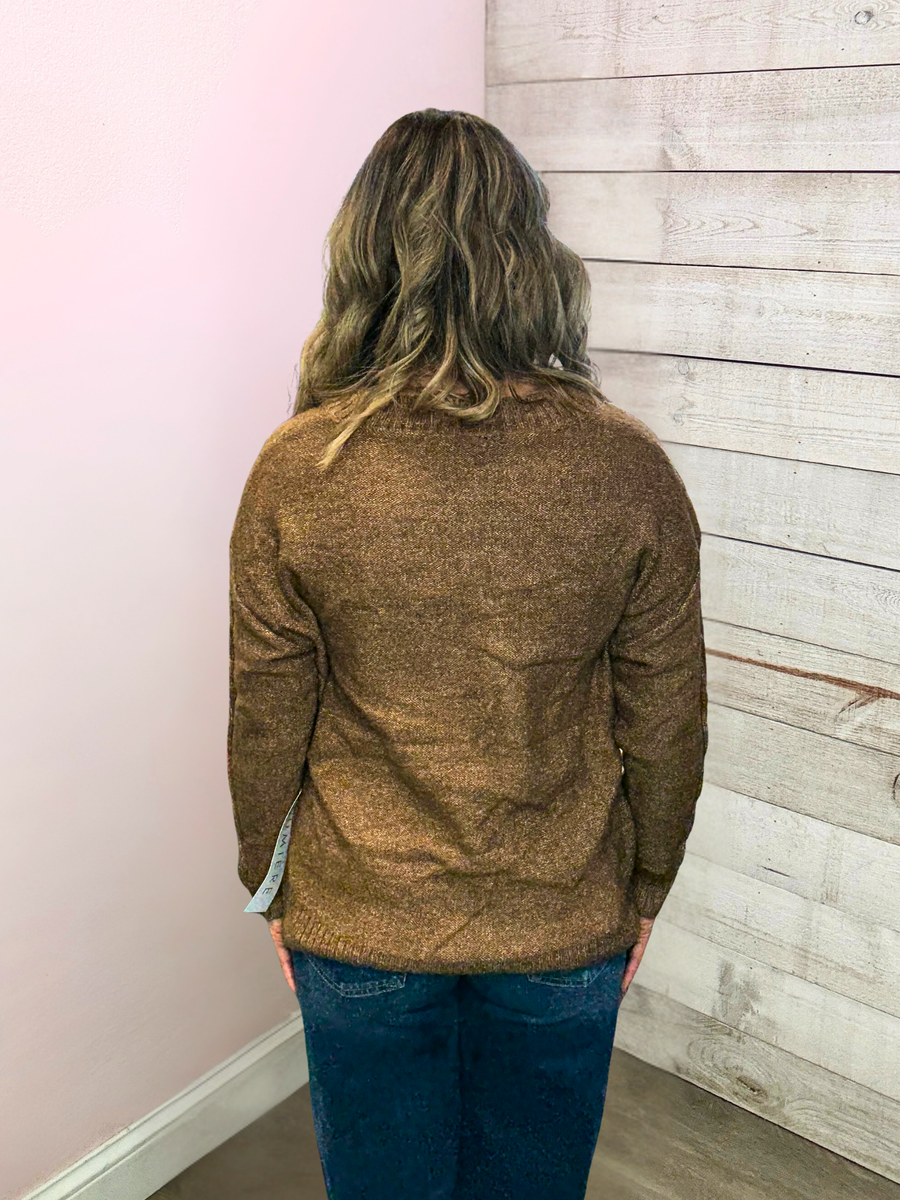 "Cue The Chic" Chevron Sweater