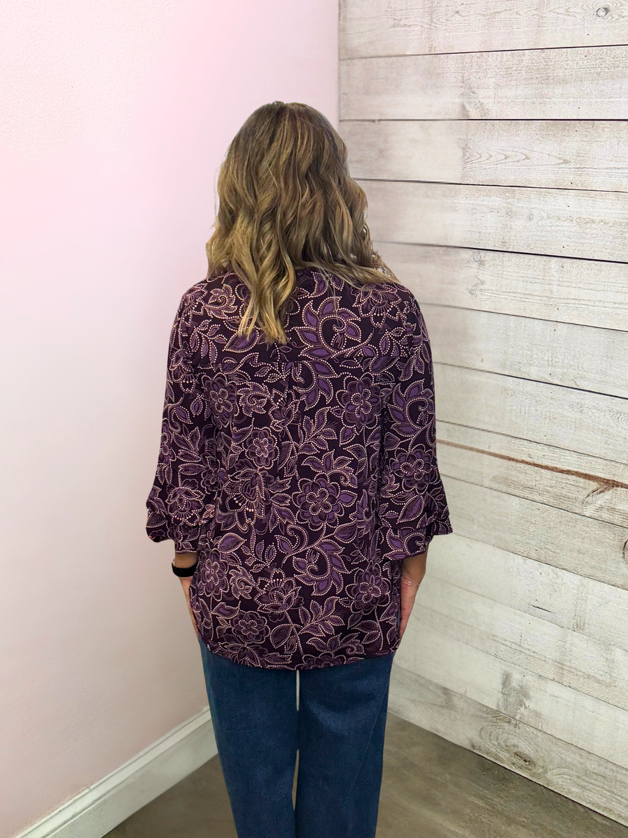 "Catchy Tune" Paisley Bell Sleeve Lizzy