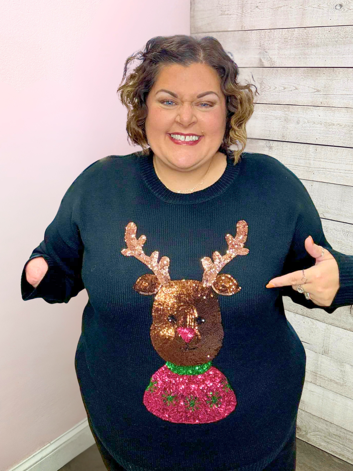 "Rudolph" Reindeer Sweater