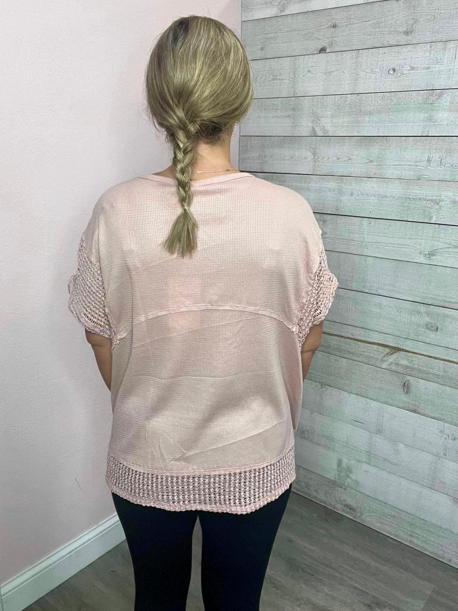"Found Your Love" Blush Knit Top