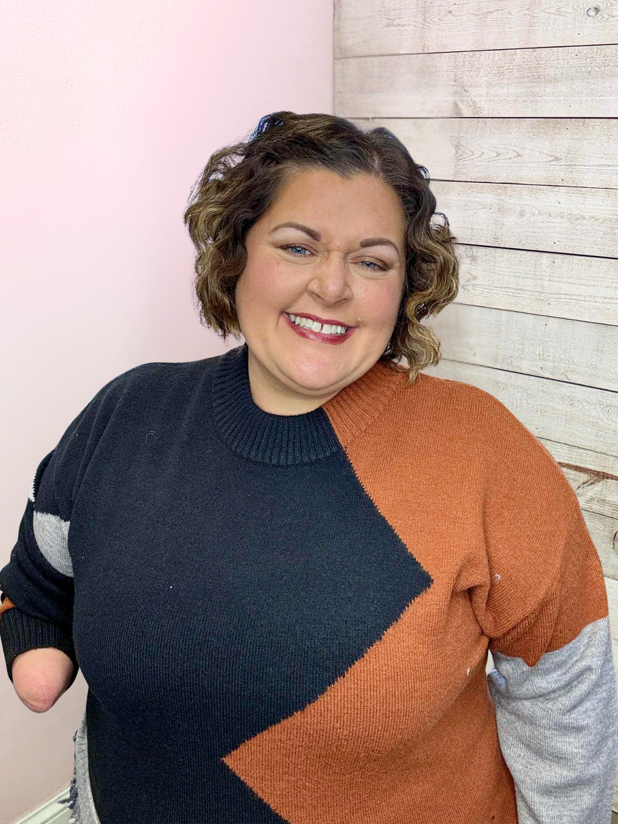 "Trust Issues" Black/Brown Sweater