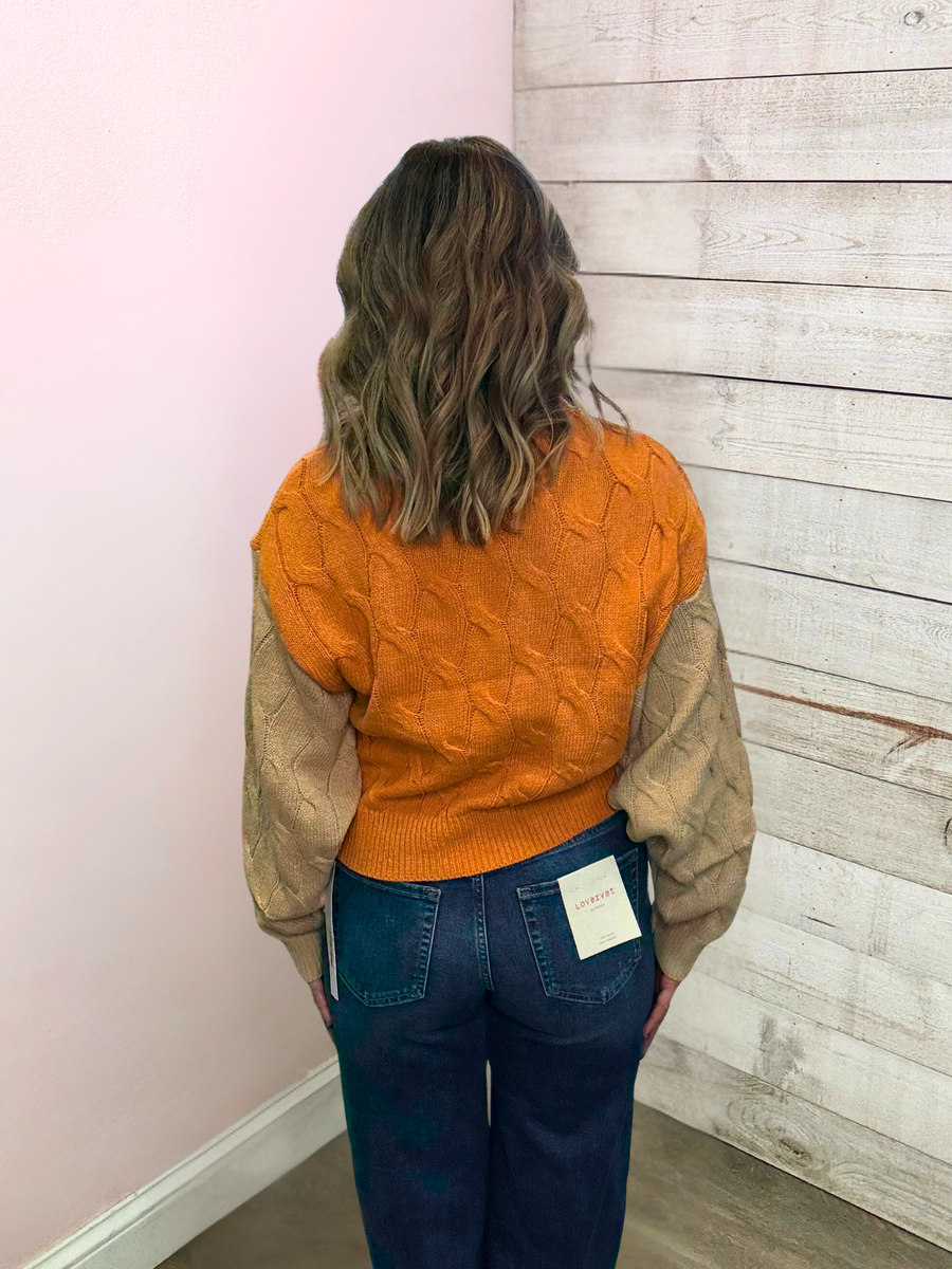 "Graceful Smile" Textured Sweater