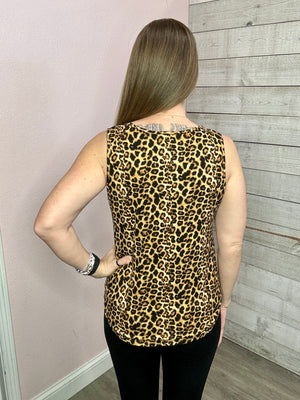 "Against All Odds" Animal Print Tank Top
