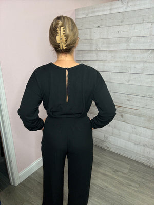 "Can't Forget" Long Sleeve Casual Jumpsuit